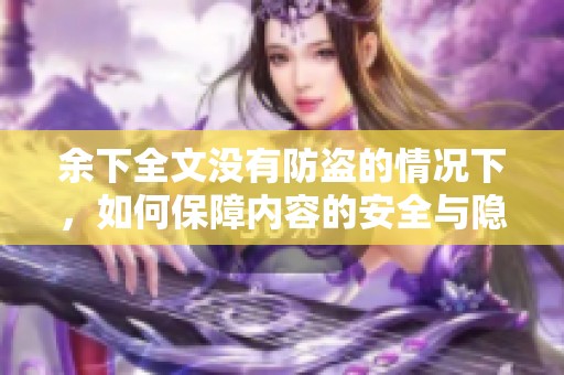 余下全文没有防盗的情况下，如何保障内容的安全与隐私？