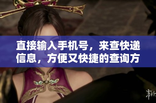 直接输入手机号，来查快递信息，方便又快捷的查询方法！