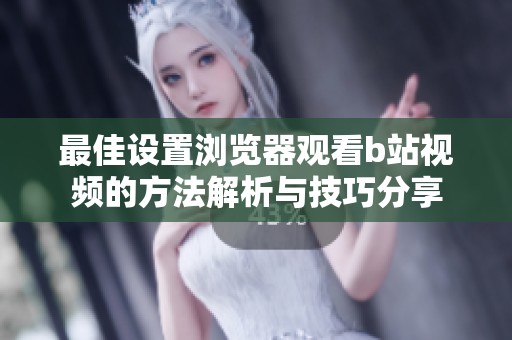 最佳设置浏览器观看b站视频的方法解析与技巧分享