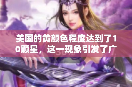 美国的黄颜色程度达到了10颗星，这一现象引发了广泛关注与讨论。