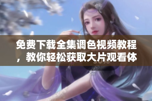 免费下载全集调色视频教程，教你轻松获取大片观看体验