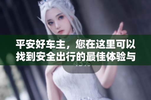 平安好车主，您在这里可以找到安全出行的最佳体验与服务