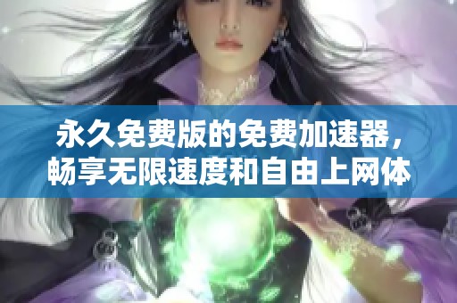 永久免费版的免费加速器，畅享无限速度和自由上网体验