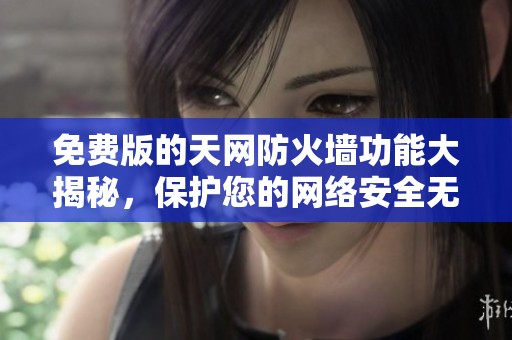 免费版的天网防火墙功能大揭秘，保护您的网络安全无忧