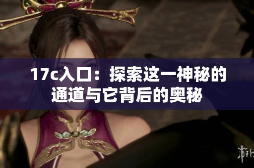 17c入口：探索这一神秘的通道与它背后的奥秘