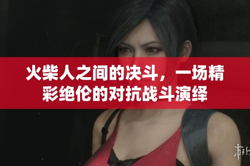 火柴人之间的决斗，一场精彩绝伦的对抗战斗演绎