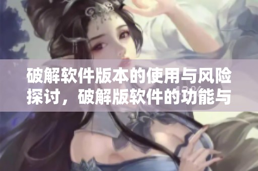 破解软件版本的使用与风险探讨，破解版软件的功能与安全性分析