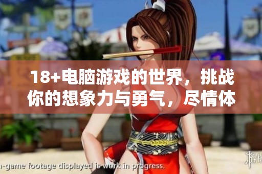 18+电脑游戏的世界，挑战你的想象力与勇气，尽情体验不一样的冒险！