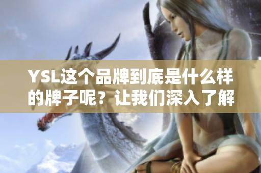 YSL这个品牌到底是什么样的牌子呢？让我们深入了解一下它的独特魅力。