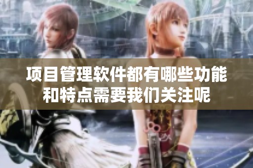 项目管理软件都有哪些功能和特点需要我们关注呢