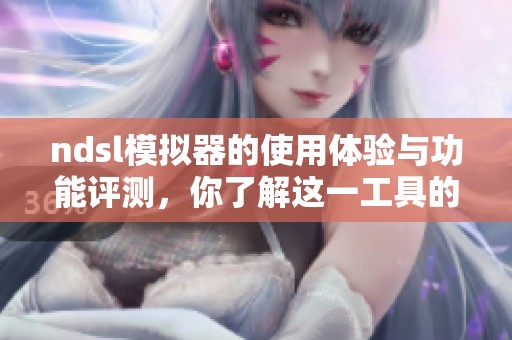 ndsl模拟器的使用体验与功能评测，你了解这一工具的优势吗