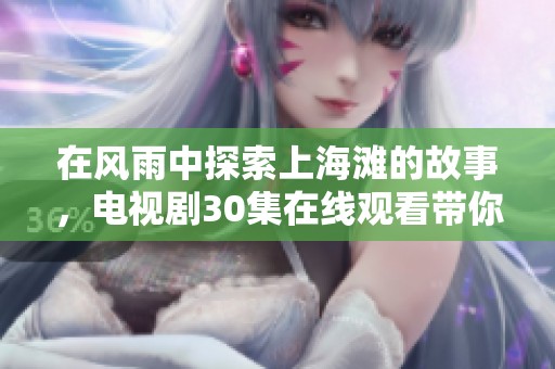 在风雨中探索上海滩的故事，电视剧30集在线观看带你体验精彩剧情