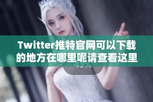 Twitter推特官网可以下载的地方在哪里呢请查看这里的链接信息
