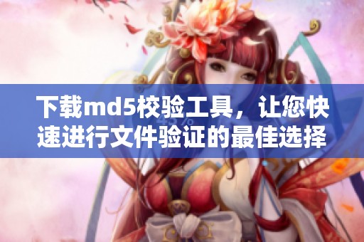 下载md5校验工具，让您快速进行文件验证的最佳选择