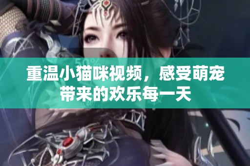 重温小猫咪视频，感受萌宠带来的欢乐每一天