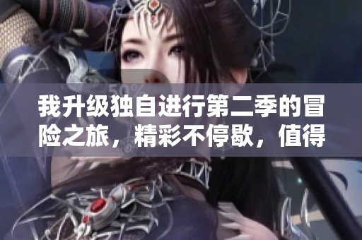 我升级独自进行第二季的冒险之旅，精彩不停歇，值得期待！