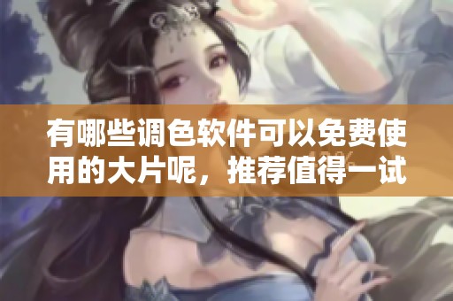 有哪些调色软件可以免费使用的大片呢，推荐值得一试的选择