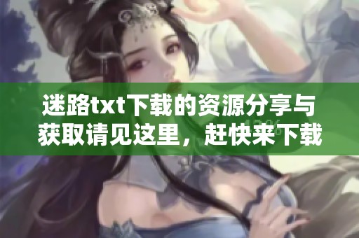 迷路txt下载的资源分享与获取请见这里，赶快来下载吧