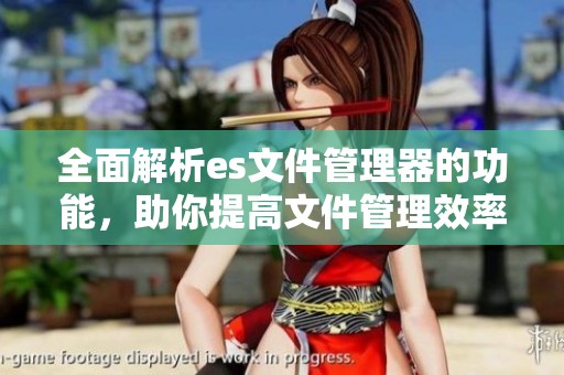 全面解析es文件管理器的功能，助你提高文件管理效率和便捷性