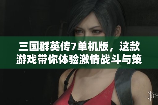 三国群英传7单机版，这款游戏带你体验激情战斗与策略智慧的完美结合。