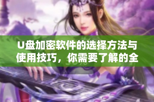 U盘加密软件的选择方法与使用技巧，你需要了解的全面指导