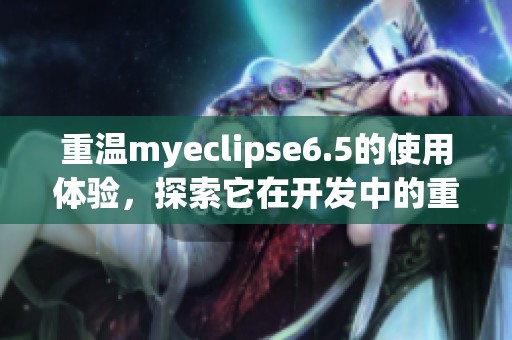 重温myeclipse6.5的使用体验，探索它在开发中的重要性和独特功能