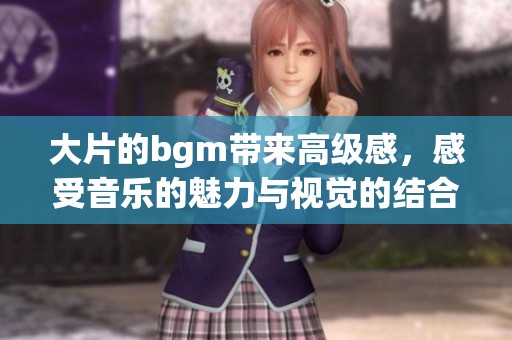 大片的bgm带来高级感，感受音乐的魅力与视觉的结合