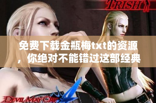 免费下载金瓶梅txt的资源，你绝对不能错过这部经典作品