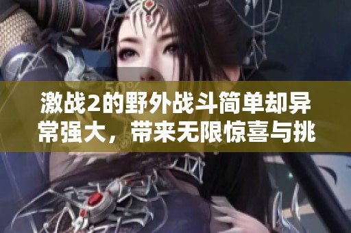 激战2的野外战斗简单却异常强大，带来无限惊喜与挑战！