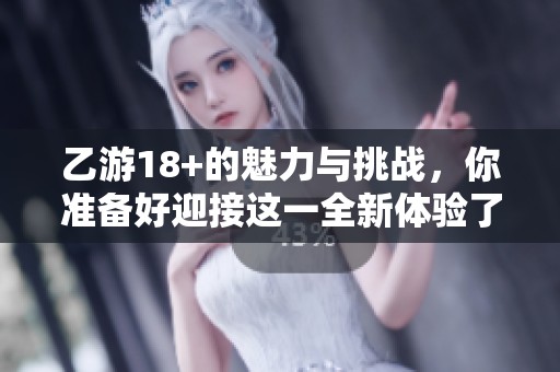乙游18+的魅力与挑战，你准备好迎接这一全新体验了吗