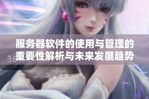 服务器软件的使用与管理的重要性解析与未来发展趋势探讨
