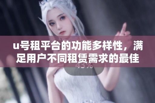 u号租平台的功能多样性，满足用户不同租赁需求的最佳选择
