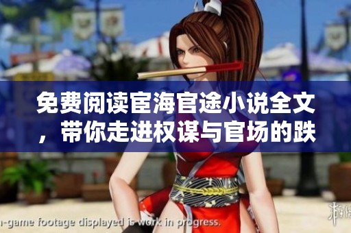 免费阅读宦海官途小说全文，带你走进权谋与官场的跌宕起伏中